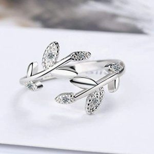 🍁🍂 Leaf Adjustable 925 Sterling Silver Ring